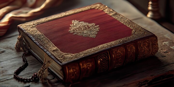 Close up of Sacred Guru Ravidas Teachings Book