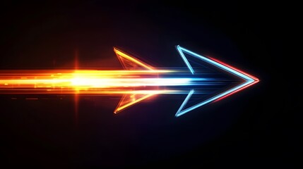Luminous Arrow Of Speed And Progress