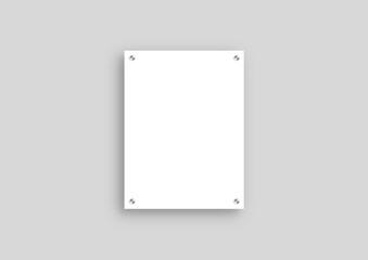 Acrylic frame mockups, Glass plate mockups
