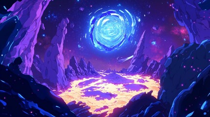 anime theme of galaxy for wallpaper