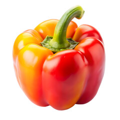 Sweet pepper fruit isolated on transparent background 