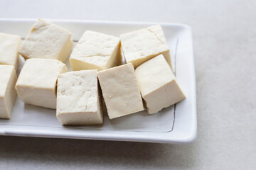 Soy tofu cubes, Tofu soy bean curd