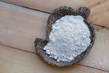 White clay filler, Soft-prepared chalk.  Thai tradition, Songkran festival