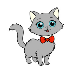 cute cat vector style image new design