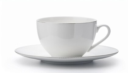 white cup isolated on white