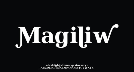 Elegant alphabet letters font and number. Classic Copper Lettering Minimal Fashion Designs. Typography fonts regular uppercase and lowercase. vector illustration
