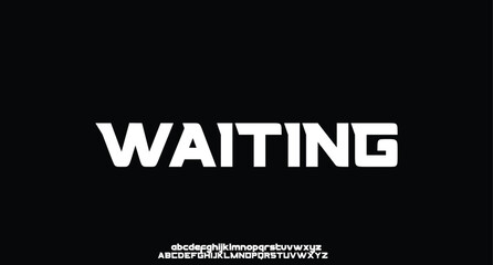 Abstract modern minimalist geometric futuristic alphabet font. digital space typography vector illustration design
