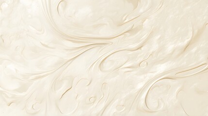 Fototapeta premium Modern design featuring white cream swirl with realistic textures.