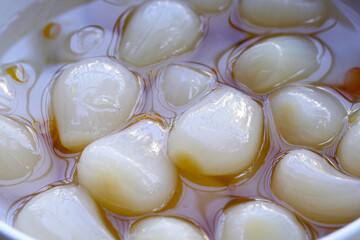 Pickled Scallion, Pickled Japanese leek bulbs