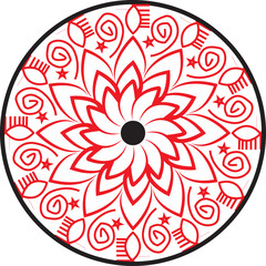 Mandala Flower Design fulor, wall, match etc,