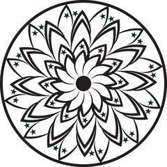Mandala Flower Design fulor, wall, match etc.