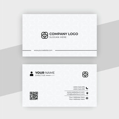 Double sided professional visiting card, business card template for individual info vector