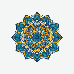Vibrant Mandala Design for Coloring Books or Decorative Prints. Colorful, intricate mandala design perfect for coloring books, decorative prints, or digital art projects.