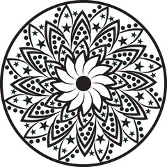 Mandala Flower Design fulor, wall, match etc.