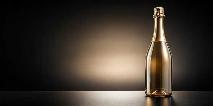 Luxury Glass Champagne Bottle , decoration, bottle,  decoration, bottle, drink, sophistication