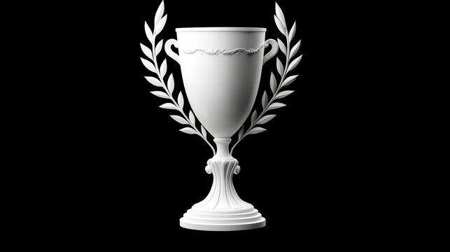 trophy 3D 3D model of a silver trophy with customizable text and design.