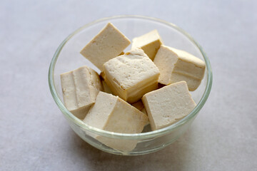 Soy tofu cubes, Tofu soy bean curd