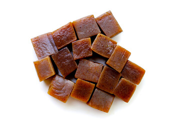Konjac yam cake mixed with seaweed