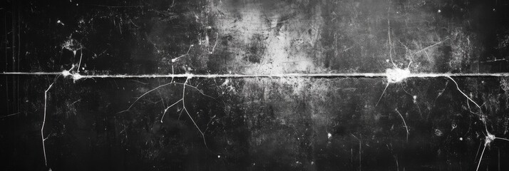 Abstract black and white digital artwork featuring light trails and textured patterns in a cosmic style