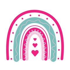 Colorful Valentine Rainbow