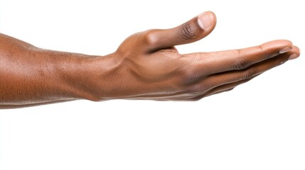 Outstretched hand offering assistance or connection