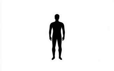 Silhouette of a standing person