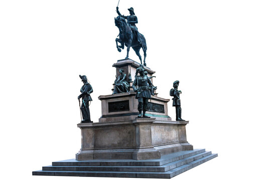 Monument to Carlo Alberto in Turin, Italy