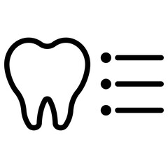 치과 진료 차트 아이콘