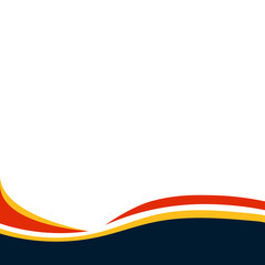 Fototapeta premium Curve Footer Banner