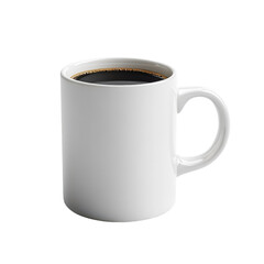 Coffee Mug White Background on transparent background.