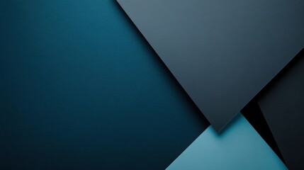 Stylish blue background with minimalistic accents for design and banner templates. Trendy abstract wallpaper with geometric shapes and a central white space for text.