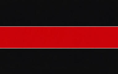 Red horizontal band on black background