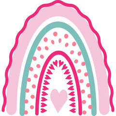 Colorful Valentine Rainbow