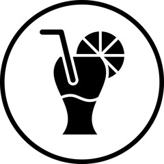 Cocktails icon style