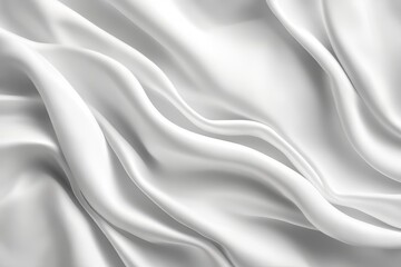 Obraz premium Fluid Folds: An Abstract Study in White Textiles