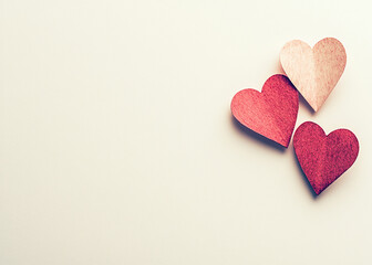 Valentine's day  on white  background