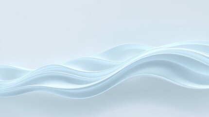 Fototapeta premium flowing waves background wallpaper in soft blue tones