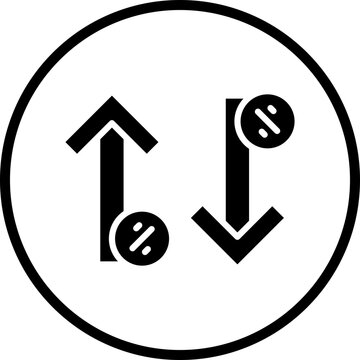 Increase and Decrease icon style