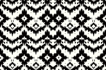 Seamless Colorful Ikat Pattern &ndash; Boho Tribal Fabric for Fashion & Decor