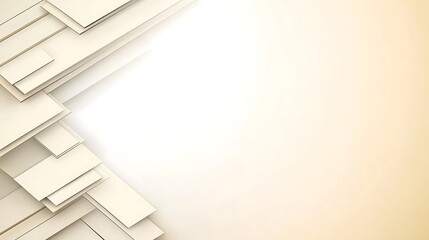 Obraz premium Abstract Beige Geometric Shapes Background Design
