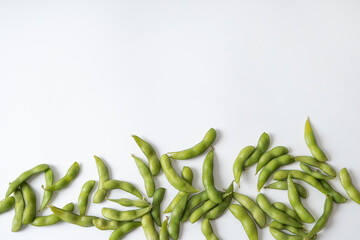 fresh edamame border