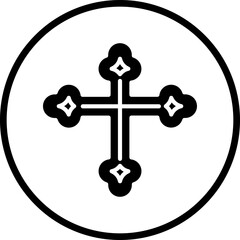 Orthodox Cross icon style