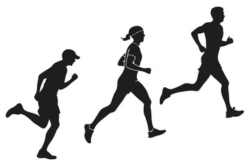 silhouettes of people dancing