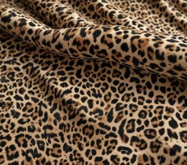 Close-up of leopard print fabric with intricate details, close-up, leopard print