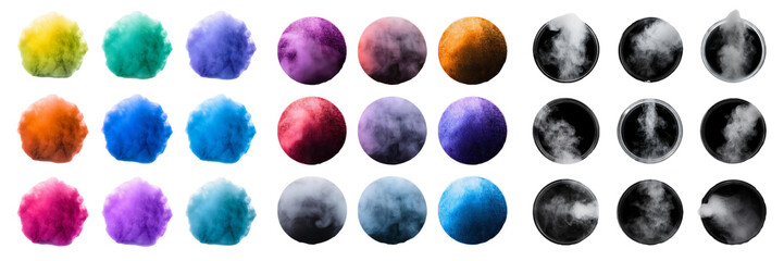 Colorful Smoke Circles