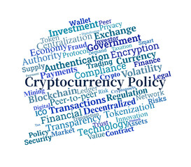 Cryptocurrency Policy Word Cloud