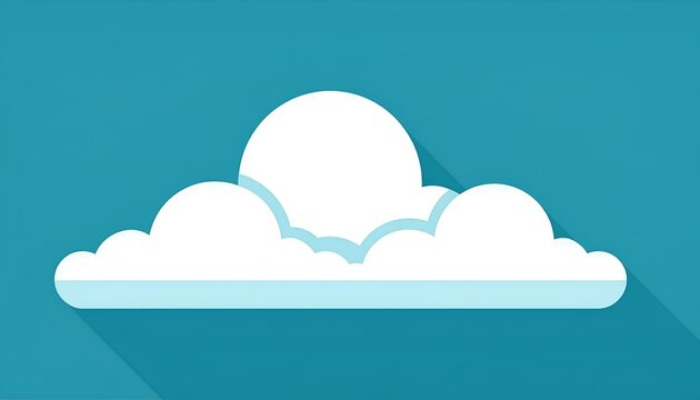 Cartoon illustration of white clouds set on blue background. stock vector. cloud computing concept. pattern with clouds. set of cloud icons. cloud icon set
