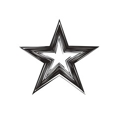 Obraz premium Abstract star graphic design, simple, modern