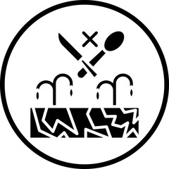 Food Scarcity icon style