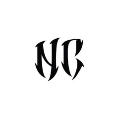 NC monogram logo design letter text name symbol monochrome logotype alphabet character simple logo